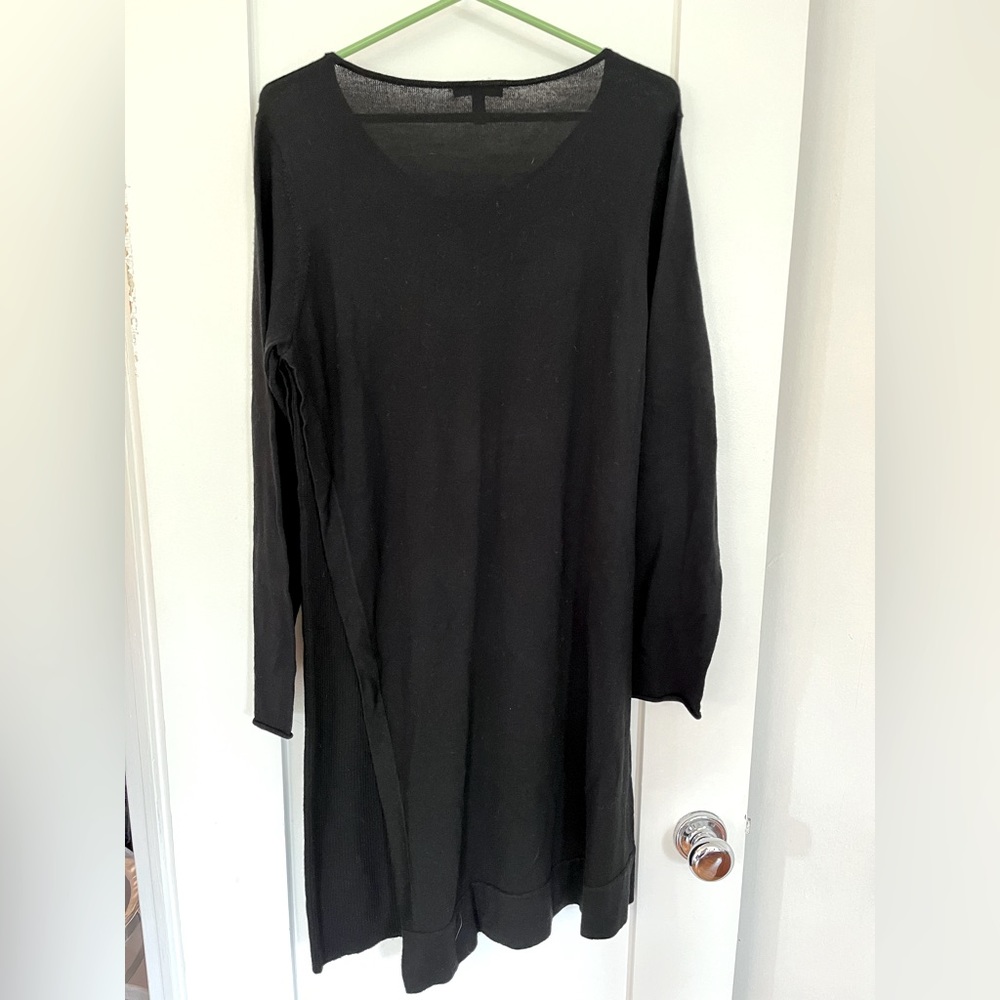 Eileen Fisher long sleeve Merino wool dress
